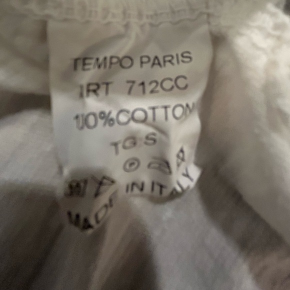 Tempo Paris Cotton Skirt in White, Size S - Picture 6 of 6